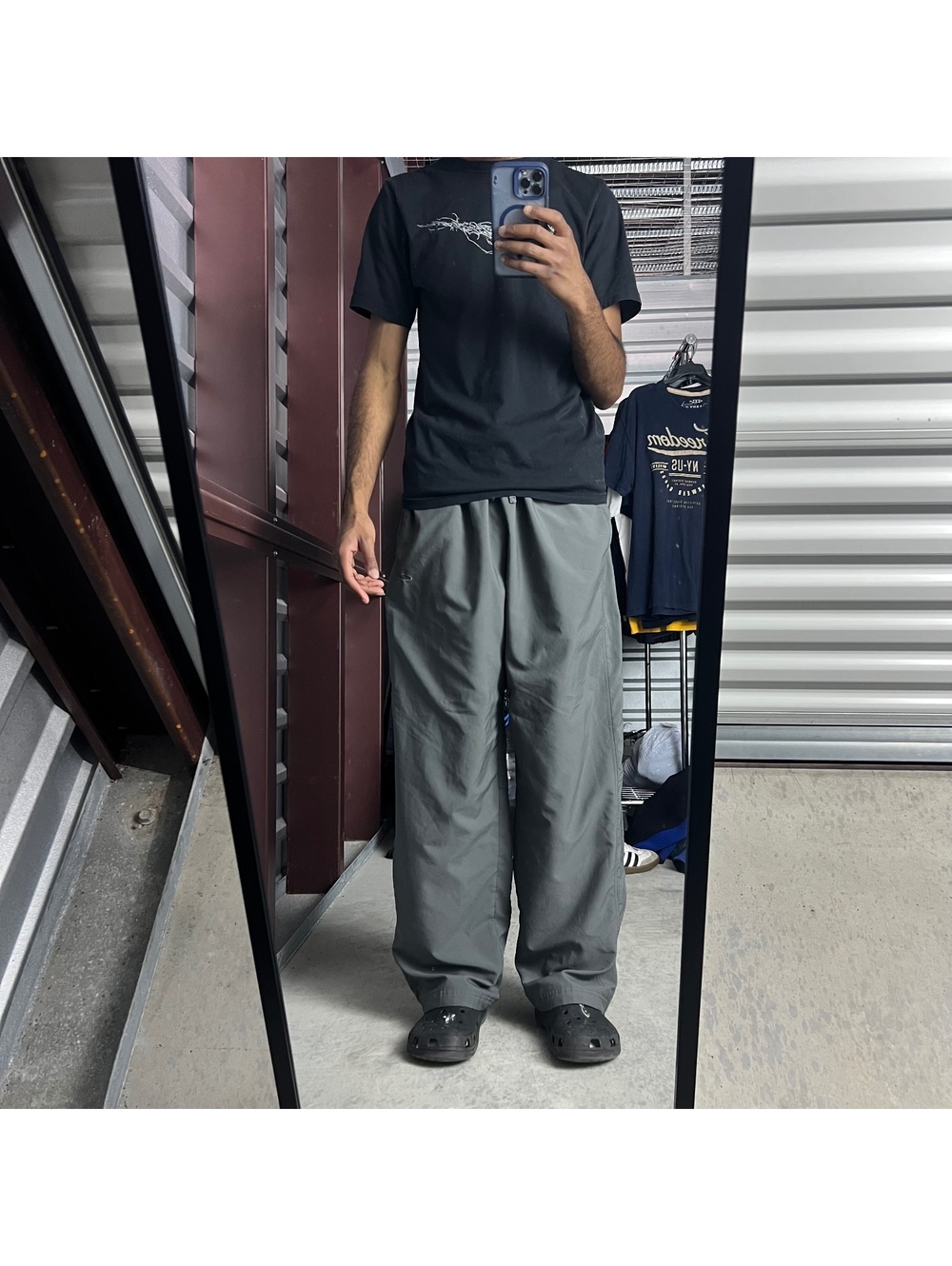 Y2K Champion Baggy Track Pants Sz. XL Grey Athleisure Wide Leg